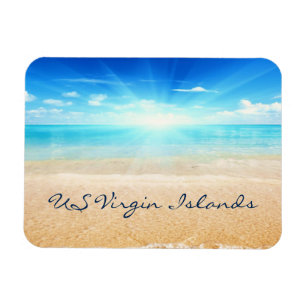 US Virgin Islands beach sunrise Magnet