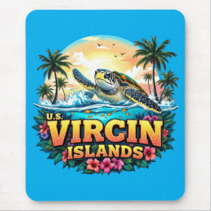 US Virgin Islands Caribbean Mouse Pad