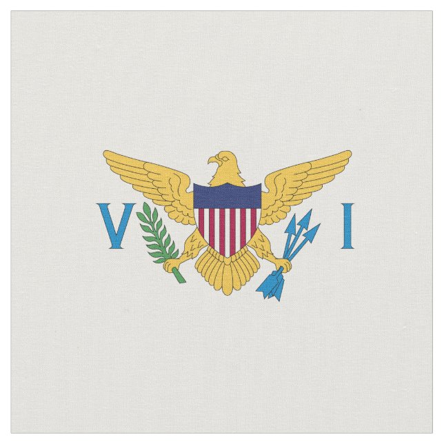US Virgin Islands flag Fabric (Close Up)
