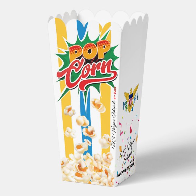 US Virgin Islands flag Favour Box (Back)