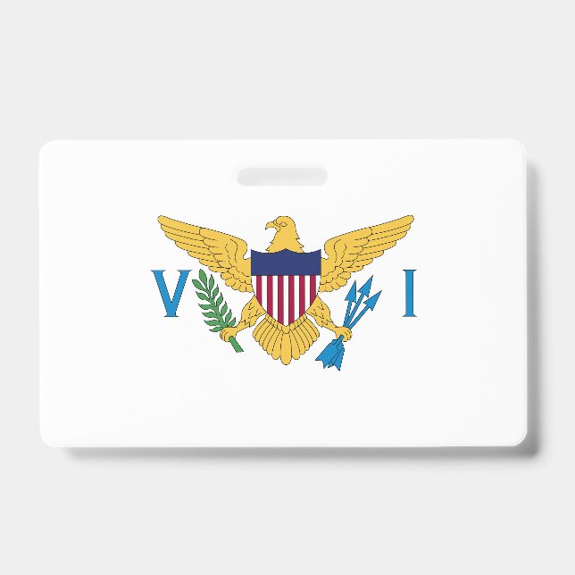 US Virgin Islands flag ID Badge (Front)