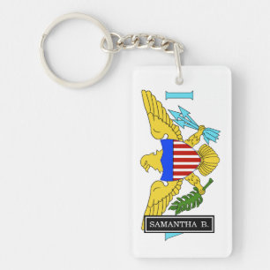 US Virgin Islands flag Key Ring