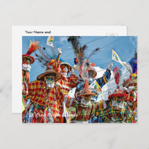 US Virgin Islands Flag Mocko Jumbies USVI  Postcard