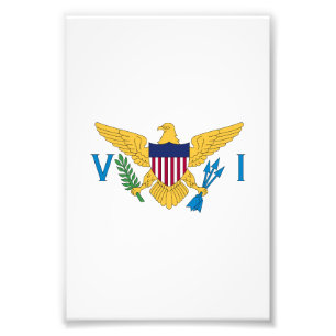 US Virgin Islands flag Photo Print