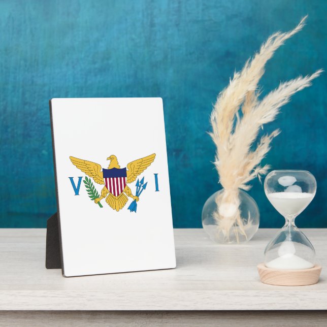 US Virgin Islands flag Plaque (Side)