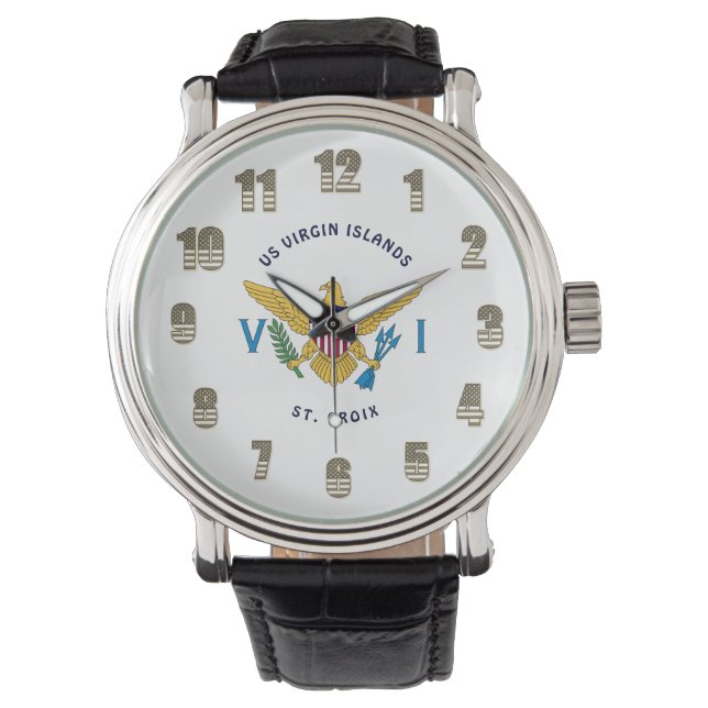 US Virgin Islands Flag St. Croix USVI Personalise Watch (Front)