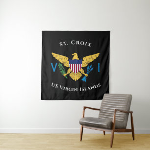 US Virgin Islands Flag St. Croix USVI  Tapestry