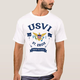 US Virgin Islands Flag St. Croix USVI Tropical T-Shirt