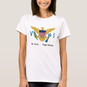 US Virgin Islands Flag St. Croix USVI Tropical  T-Shirt
