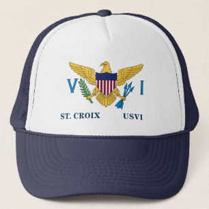 US Virgin Islands Flag St. Croix USVI Trucker Hat