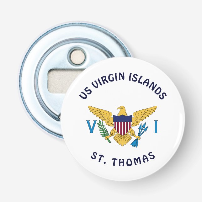 US Virgin Islands Flag St. Thomas USVI  Bottle Opener (Front)