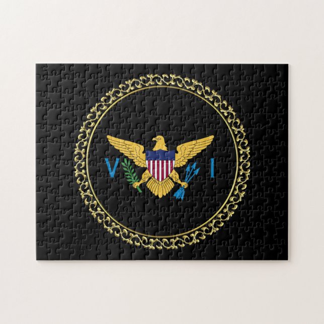 US Virgin Islands Flag USVI Caribbean VI Pride Jigsaw Puzzle (Horizontal)