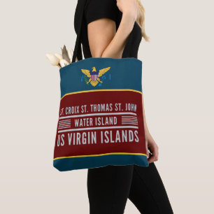  US Virgin Islands Flag USVI St. Croix St. Thomas  Tote Bag