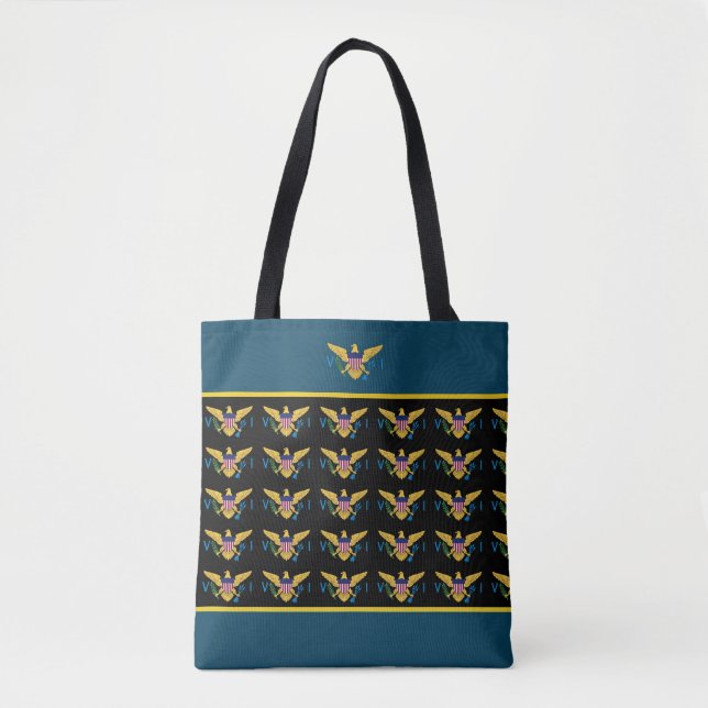  US Virgin Islands Flags St. Croix St. Thomas  Tote Bag (Front)