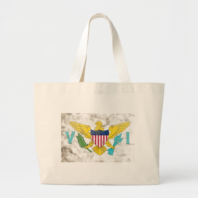 US Virgin Islands Large Tote Bag (Front)