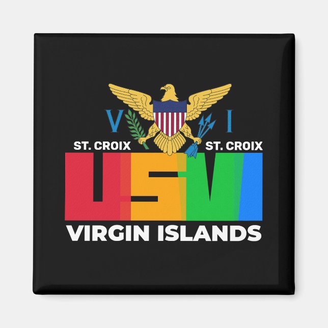 US Virgin Islands St. Croix USVI Tropical  Magnet (Front)