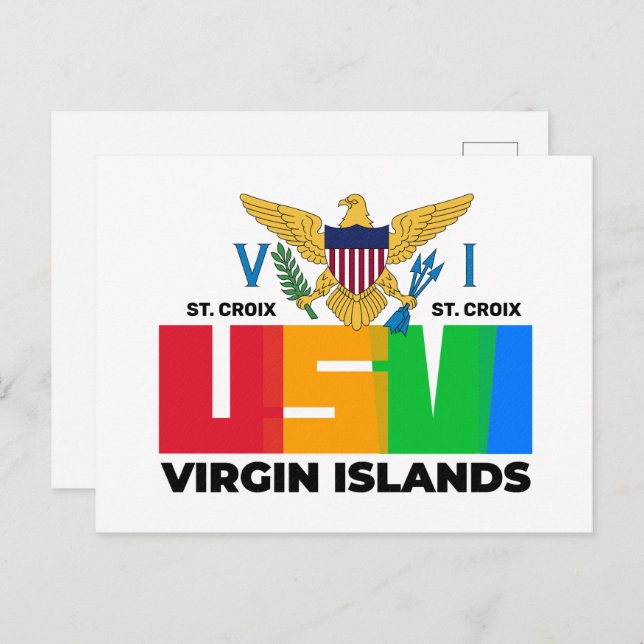 US Virgin Islands St. Croix USVI Tropical   Postca Postcard (Front/Back)