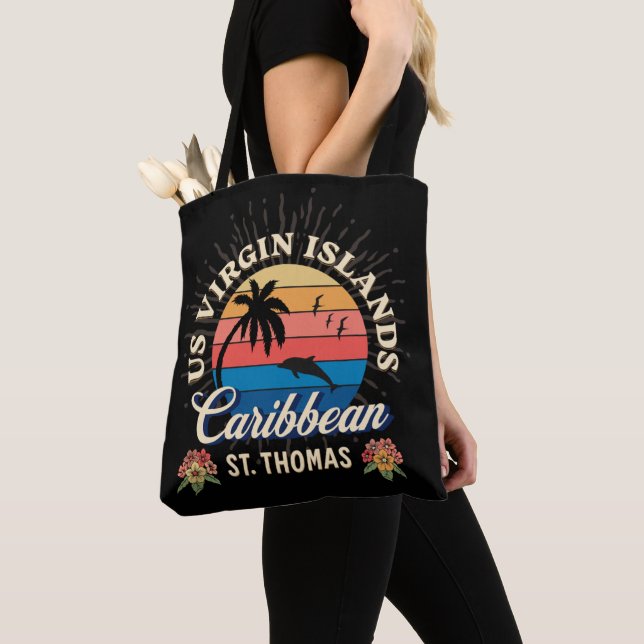 US Virgin Islands St. Thomas USVI Tropical   Tote Bag (Close Up)