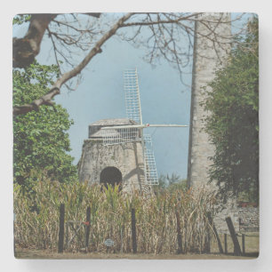 US Virgin Islands Sugar Mill St. Croix USVI Stone Coaster