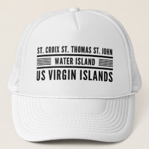 US Virgin Islands USVI Caribbean Tropical Trucker Hat