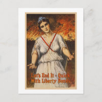 US War Bonds Let's End It Quick WWI Propaganda