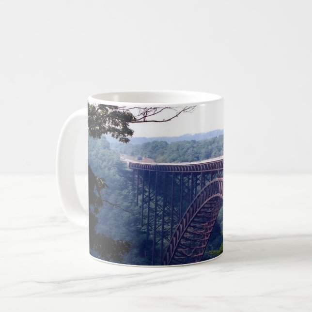 US West Virginia - New River Gorge Bridge - Coffee Mug (Front Left)