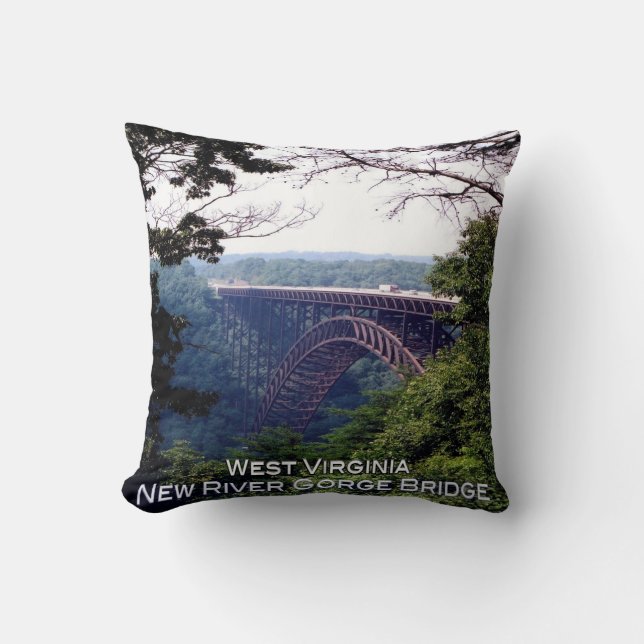 US West Virginia - New River Gorge Bridge - Cushion (Front)