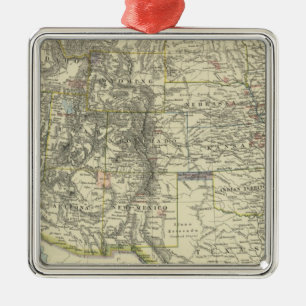 US Western Metal Ornament