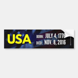 USA 1776-2016 BUMPER STICKER
