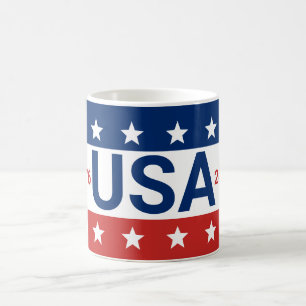 USA 1776 2026 250th Anniversary Red White Blue Coffee Mug