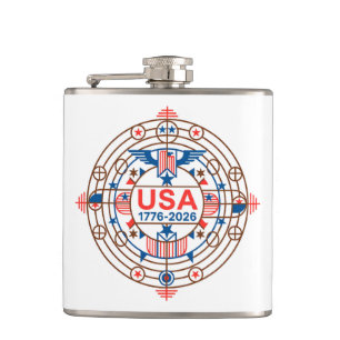 USA 1776-2026 HIP FLASK