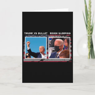 Usa 2024 Election Campaign trump Vs Bullet Card