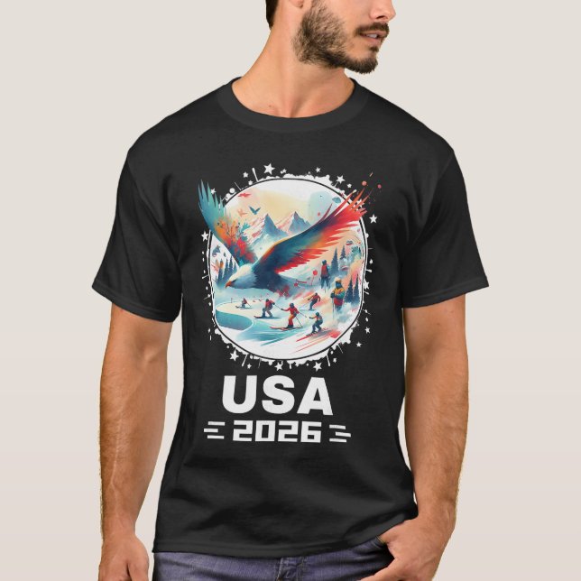 USA 2026 Go United States Winter Sport USAeam 2026 T-Shirt (Front)
