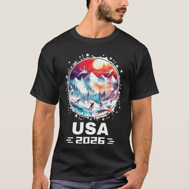 USA 2026 Go United States Winter Sports USAeam 202 T-Shirt (Front)