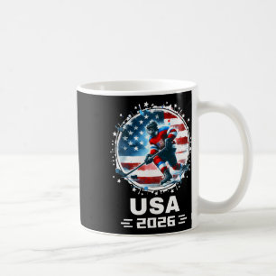 Usa 2026 Hockey American Flag Women Men Kids Hocke Coffee Mug