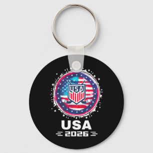 Usa 2026 Hockey American Flag Women Men Kids Hocke Key Ring
