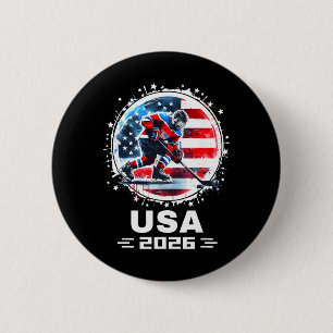 Usa 2026 Hockey Shirt For Men Women Kids Hockey 20 6 Cm Round Badge