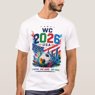 USA 2026 Soccer One Nation One Game One Dream Fan T-Shirt