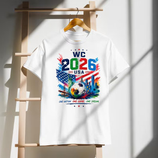 USA 2026 Soccer One Nation One Game One Dream Fan T-Shirt
