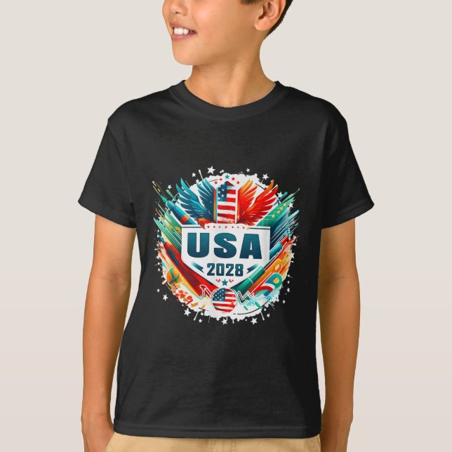 Usa 2028 Go United States Srt Usa Team 2028 Usa  T-Shirt (Front)