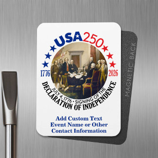 USA 250 - 1776-2026 - Declaration of Independence Magnet