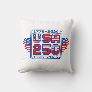 USA 250 – 1776 to 2026 Pixel Art Cushion