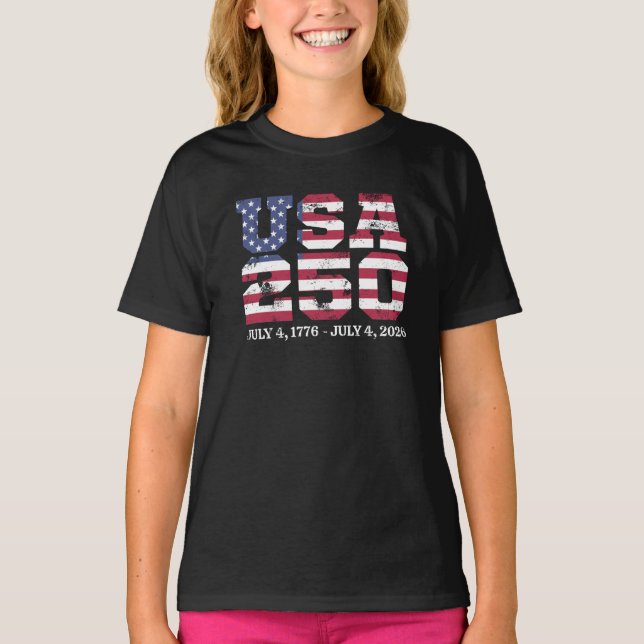 USA 250 4Th Of July T-Shirt (Front)