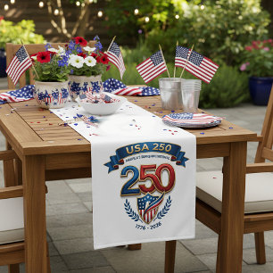 USA 250 celebration Short Table Runner