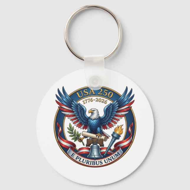 USA 250 Eagle commemorative Key Ring (Front)