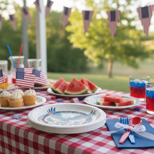 USA 250 Eagle Paper Plate