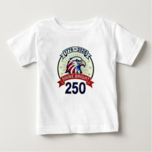 USA 250 Eagle Shine Bright Baby T-Shirt