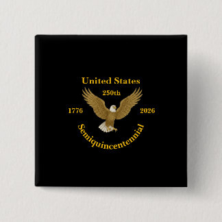 USA 250 Elegant Black Buttons