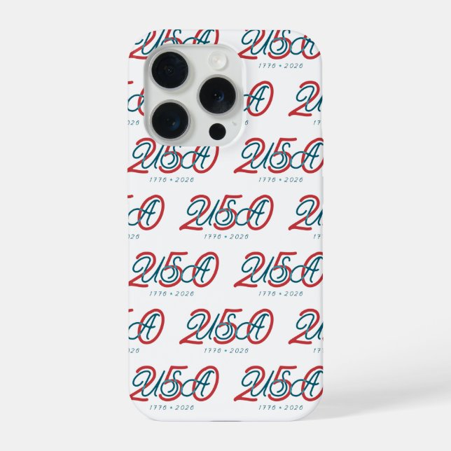USA 250 ★ Est. 1776 iPhone Case (Back)