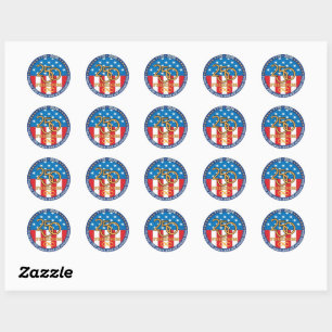USA 250 Freedom Anniversary 1776-2026 Classic Round Sticker